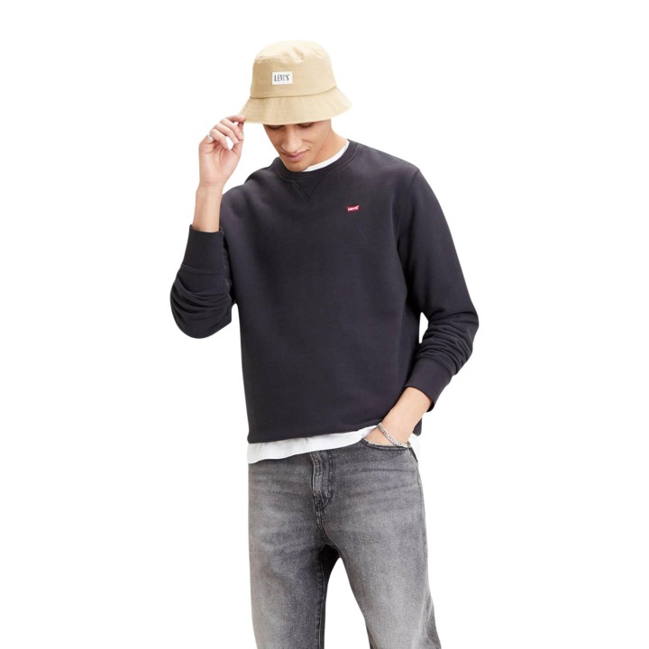Sudadera Levi's® de hombre negra 35909 vista frontal