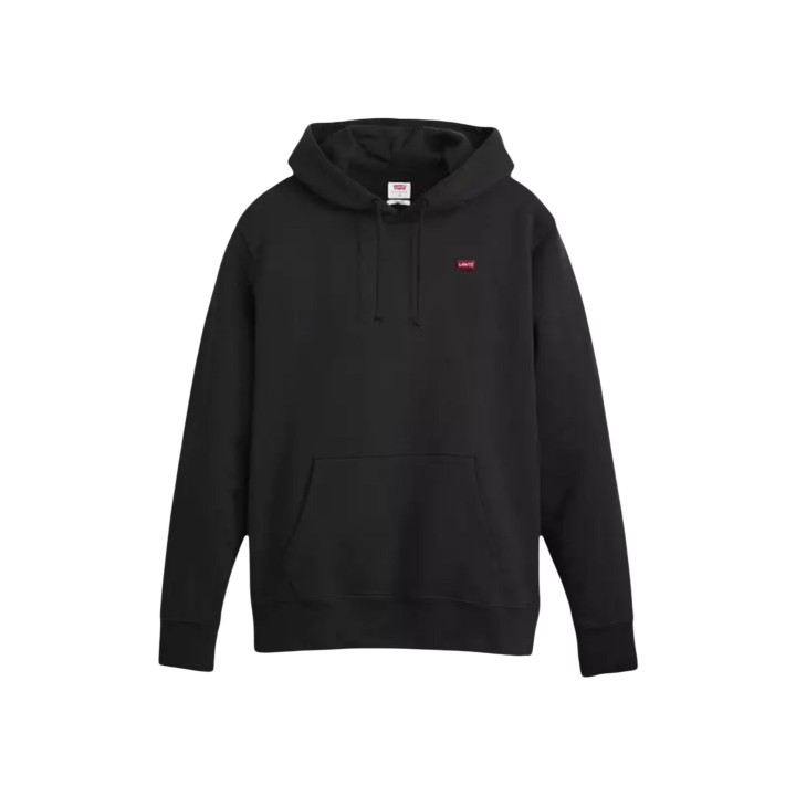 Levi's® sudadera negra para hombre con capucha vista frontal