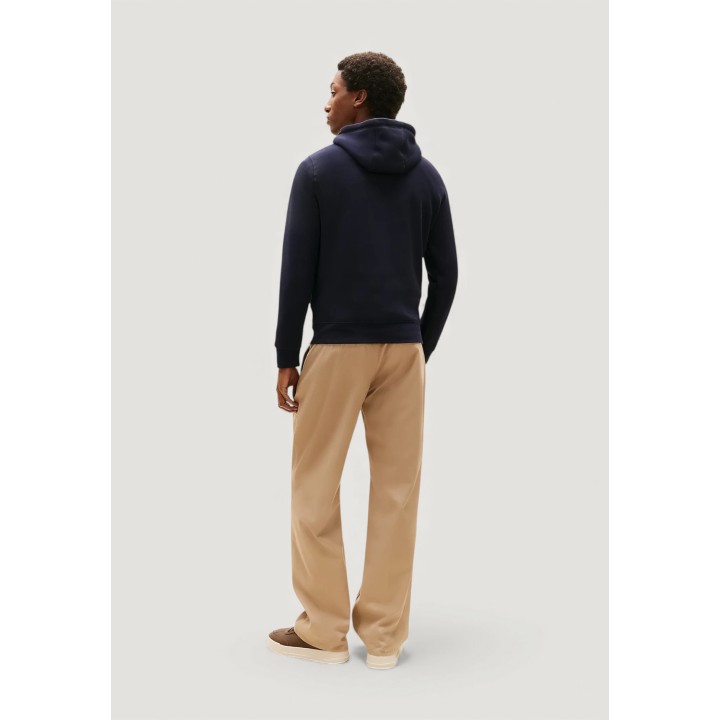 Tommy Hilfiger sudadera de hombre azul oscuro con capucha vista de tres cuartos posterior MW0MW10752