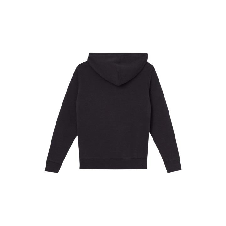 Levi's sudadera de hombre negra con capucha y cremallera vista posterior