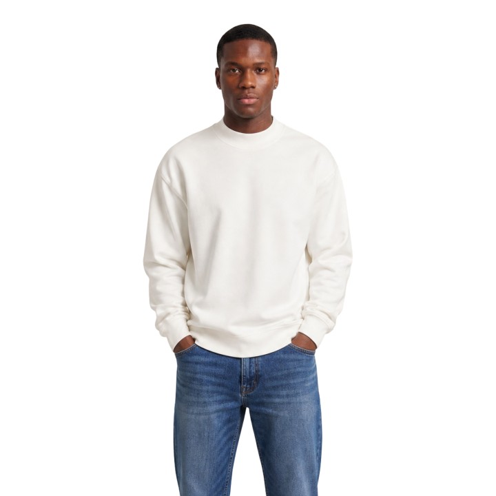 Sudadera blanca Calvin Klein Jeans para hombre J30J326134 vista frontal