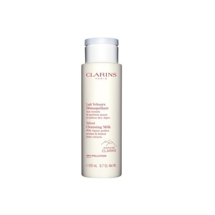 Leche desmaquillante Clarins unisex en envase blanco vista frontal