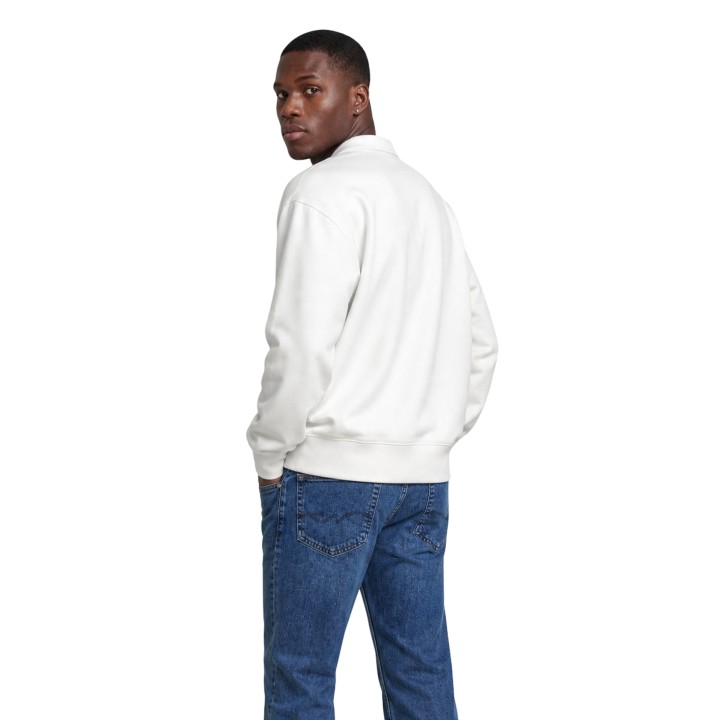 Sudadera blanca Calvin Klein Jeans para hombre J30J326134 vista posterior