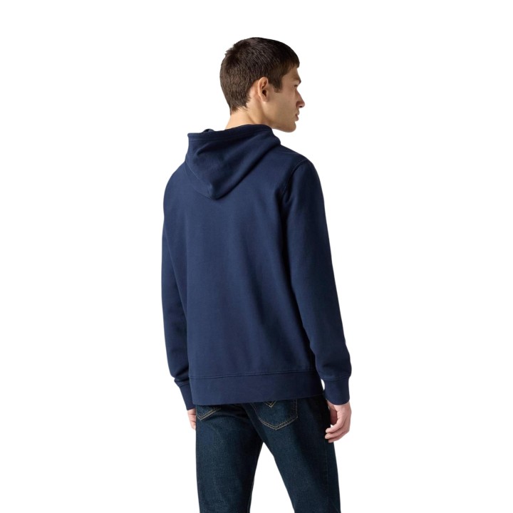 Levi's sudadera azul de hombre The Original HM Zip Up vista posterior de tres cuartos