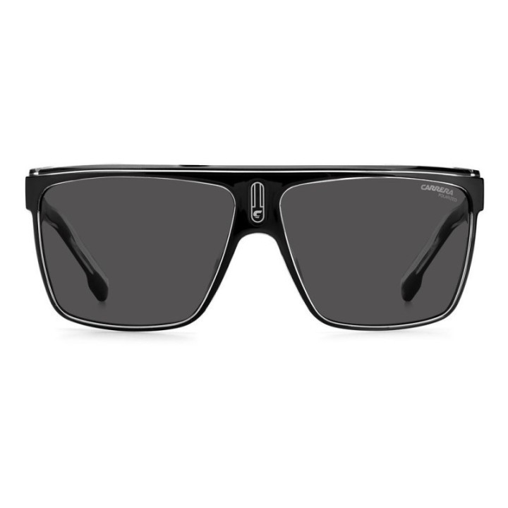 Gafas de sol Carrera para hombre montura inyectada negra con lentes polarizadas vista frontal
