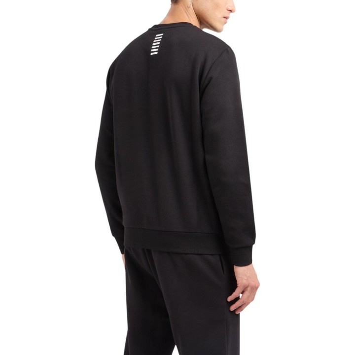 EA7 sudadera de hombre negra 8NPM34 PJVTZ en vista posterior