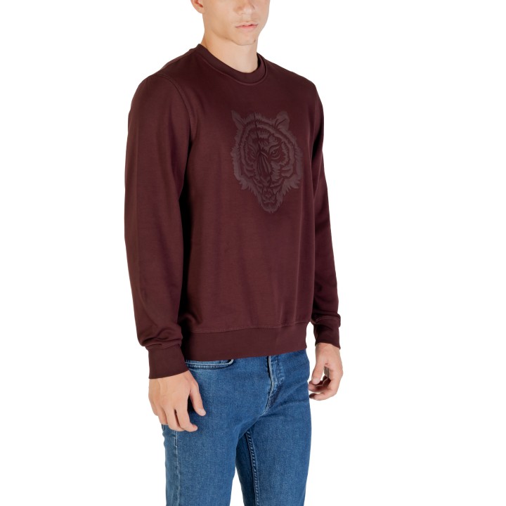 Sudadera Antony Morato de hombre bordeaux con estampado vista de tres cuartos