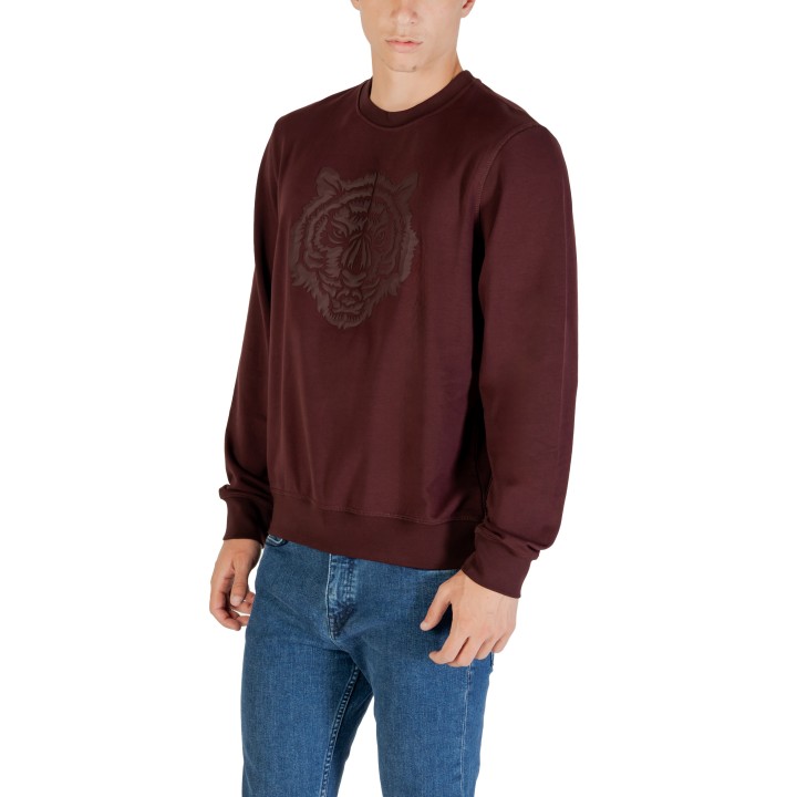 Sudadera Antony Morato de hombre bordeaux con estampado vista de tres cuartos