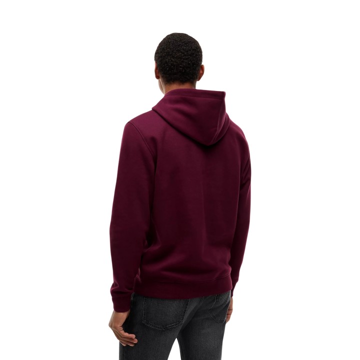 Tommy Hilfiger Jeans sudadera de hombre violeta uva con capucha vista posterior