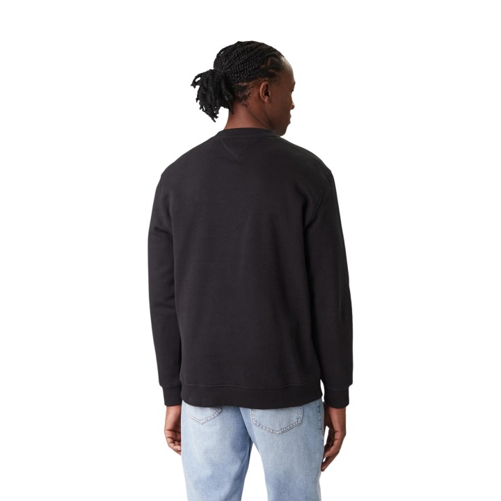 Sudadera negra de hombre Tommy Hilfiger Jeans DM0DM20249 vista posterior