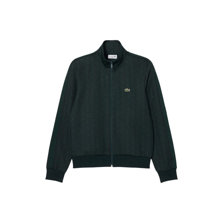 Sudadera Lacoste SH1368 de hombre verde oscuro en vista frontal