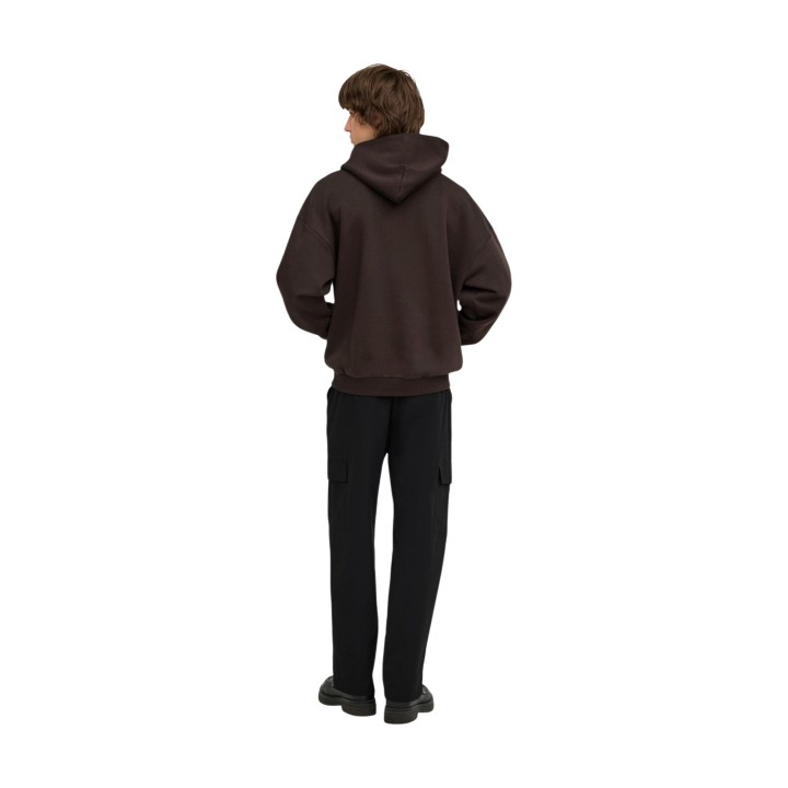 Sudadera con capucha Only & Sons para hombre en color café vista posterior de tres cuartos