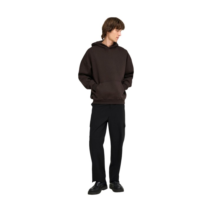 Sudadera con capucha Only & Sons para hombre en color café vista frontal de tres cuartos