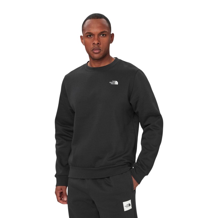 The North Face sudadera de hombre negra M EVO SD REG CREW vista frontal