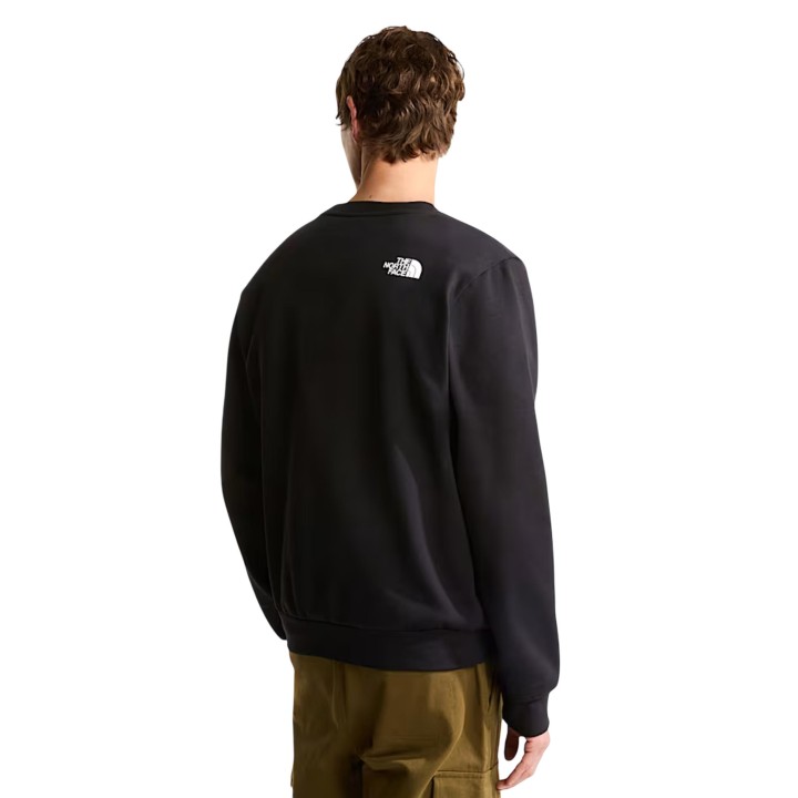 The North Face sudadera de hombre negra M Box HD Reg Crew vista posterior