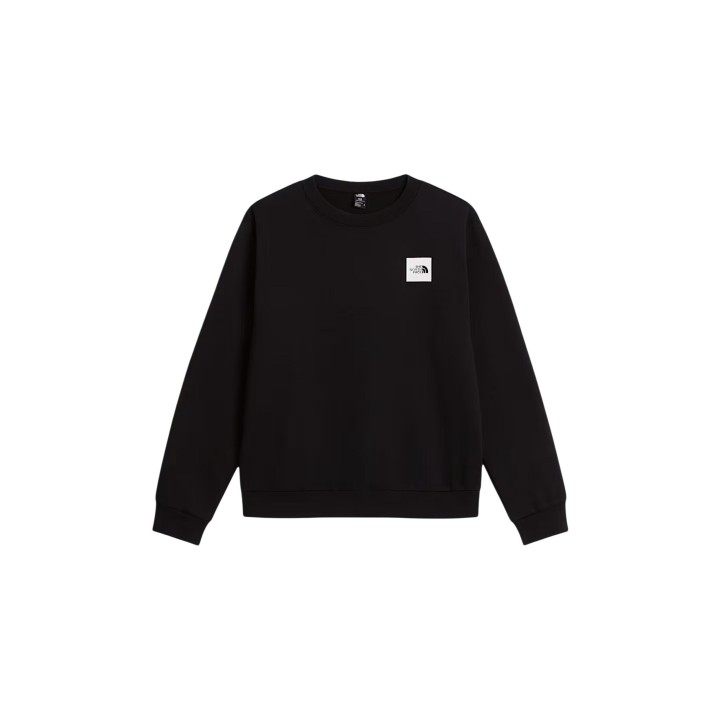 The North Face sudadera de hombre negra M Box HD Reg Crew vista frontal de prenda