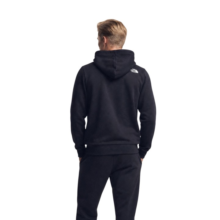 The North Face sudadera de hombre negra con capucha vista posterior modelo NF0A8JAZ