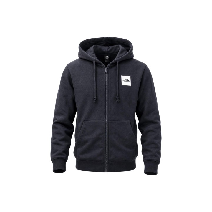 The North Face sudadera de hombre negra con capucha vista frontal de detalle modelo NF0A8JAZ