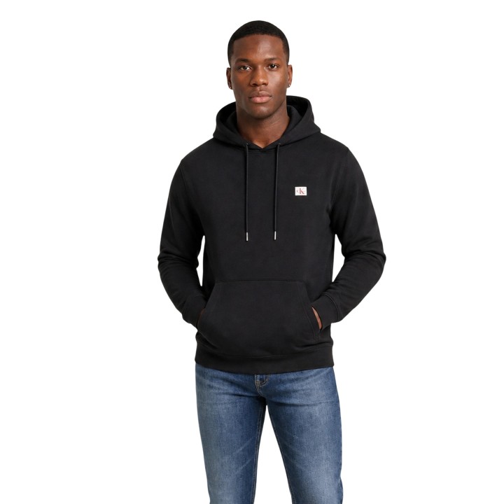 Sudadera negra Calvin Klein Jeans para hombre LV04RG269G vista frontal