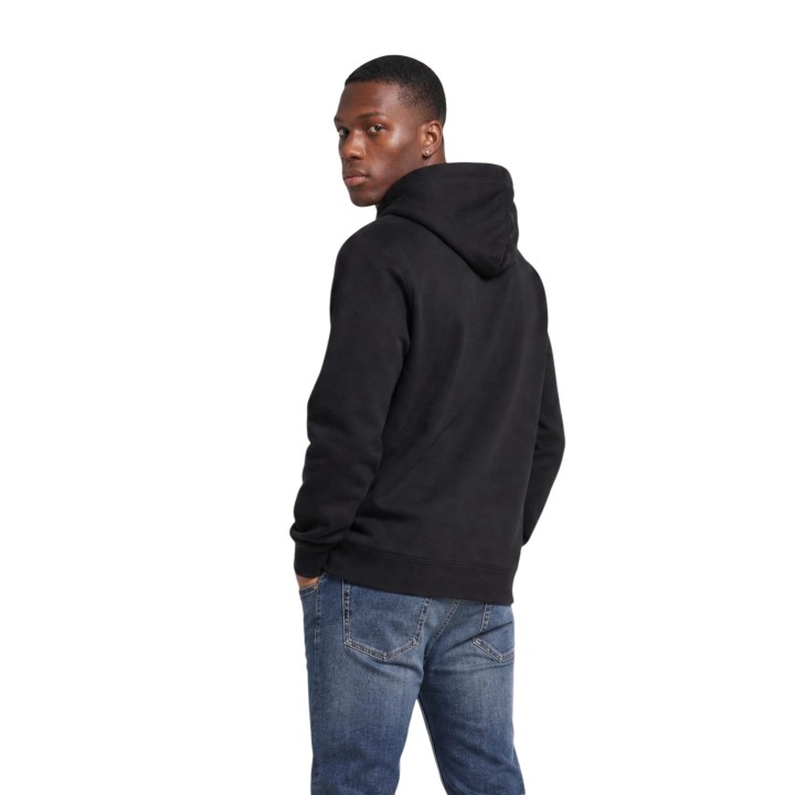 Sudadera negra Calvin Klein Jeans para hombre LV04RG269G vista posterior en tres cuartos