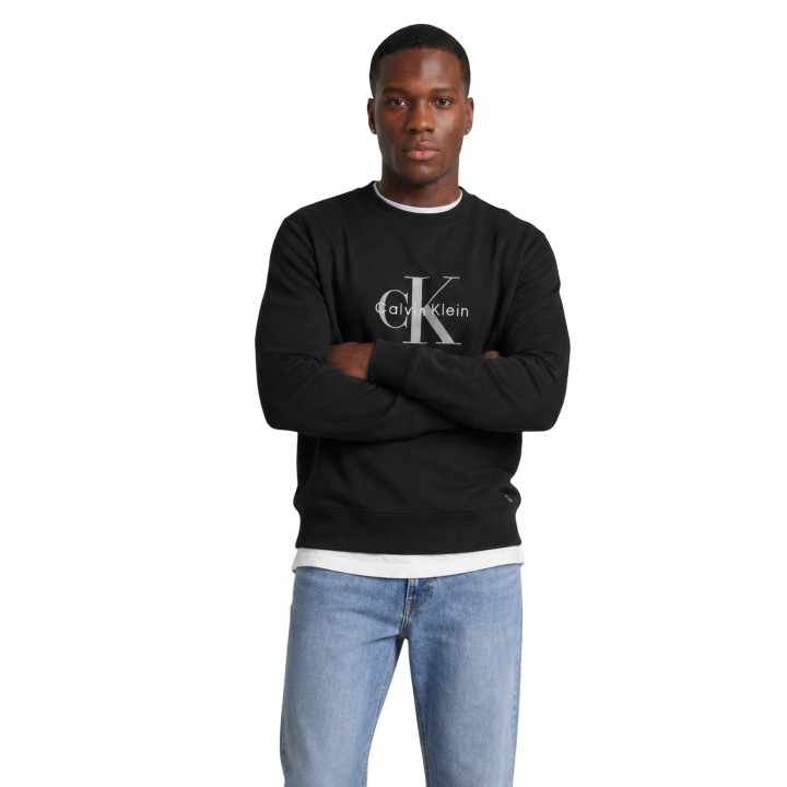 Sudadera negra de hombre Calvin Klein Jeans LV04RG278G vista frontal