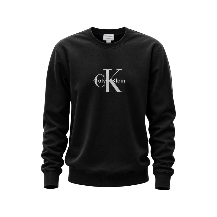 Sudadera negra de hombre Calvin Klein Jeans detalle posterior