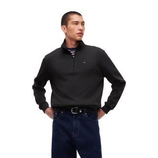 Sudadera negra Tommy Hilfiger Jeans para hombre vista de tres cuartos