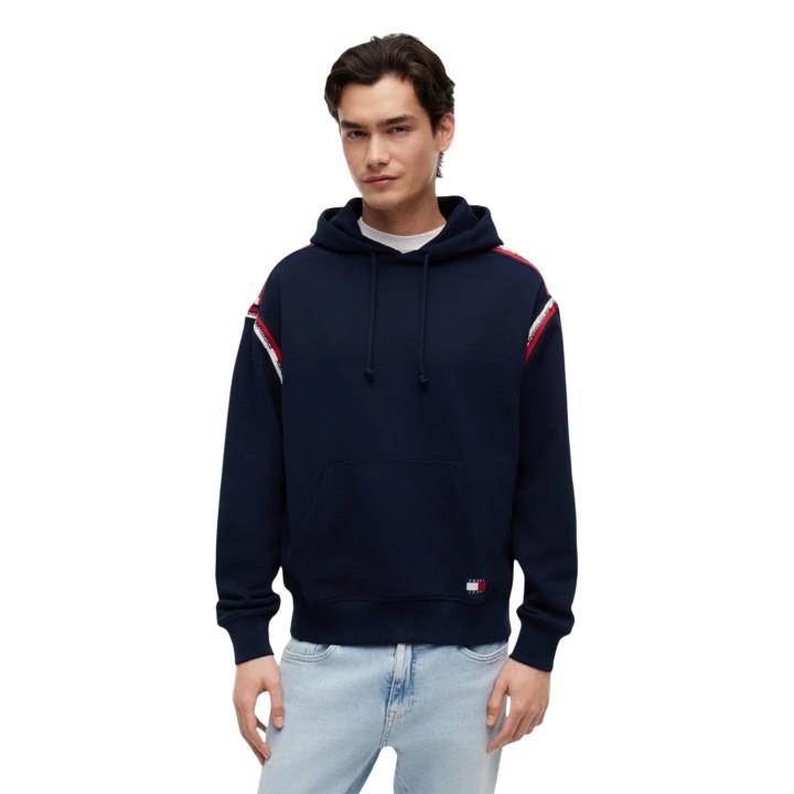Sudadera de hombre Tommy Hilfiger Jeans DM0DM23155 azul oscuro vista frontal