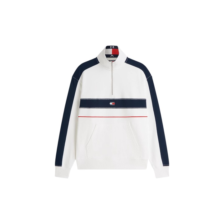 Tommy Hilfiger Jeans sudadera de hombre crema DM0DM23244 vista frontal en plano