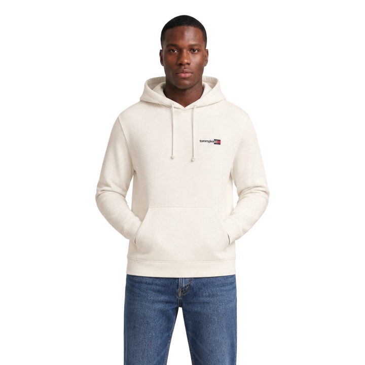 Tommy Hilfiger Jeans sudadera blanca de hombre DM0DM23393 vista frontal