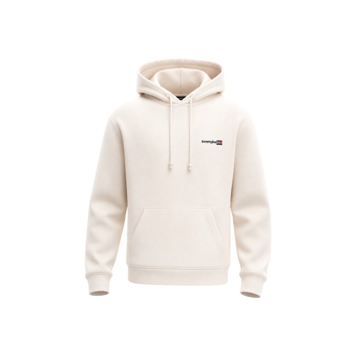 Tommy Hilfiger Jeans sudadera blanca de hombre DM0DM23393 vista frontal
