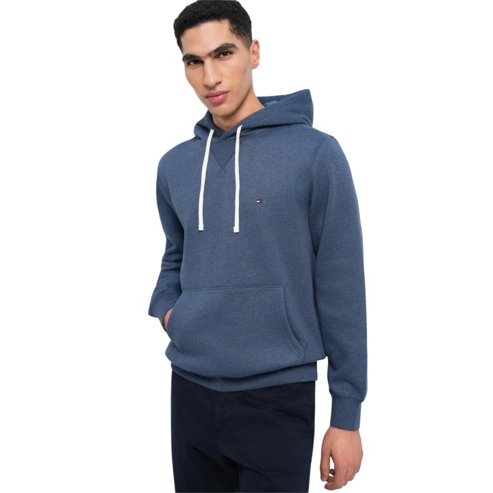 Sudadera azul Tommy Hilfiger para hombre MW0MW39997 vista tres cuartos