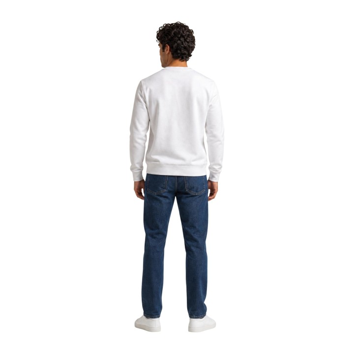 EA7 sudadera de hombre blanca 7M002425 AF10377 vista posterior
