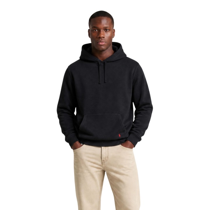 Ralph Lauren sudadera negra de hombre con capucha vista frontal