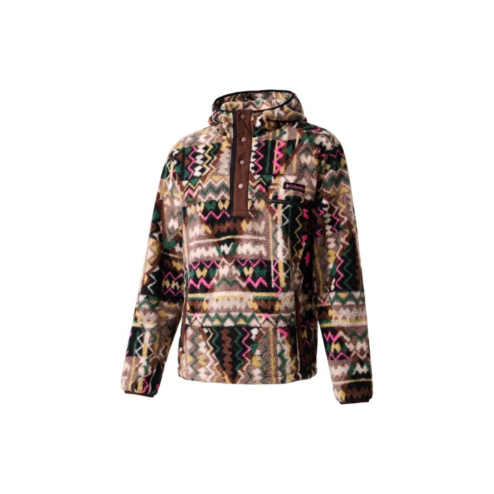 Columbia sudadera estampada marrón para hombre Helvetia II vista frontal