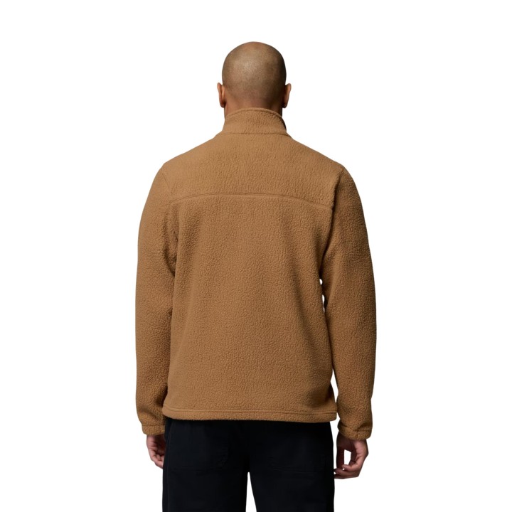 Columbia sudadera de hombre Juniper Peak 2131474 marrón de fleece vista posterior