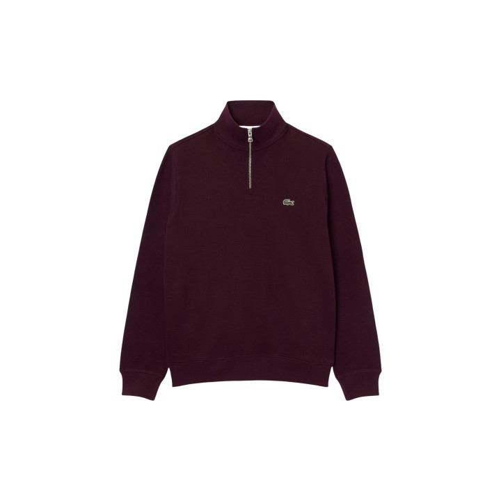 Lacoste sudadera de hombre bordeaux SH1927 en vista frontal