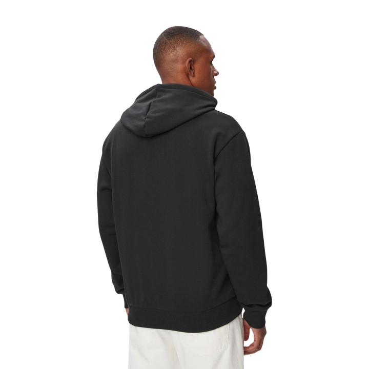 Sudadera negra con capucha Lacoste para hombre SH8864 vista posterior