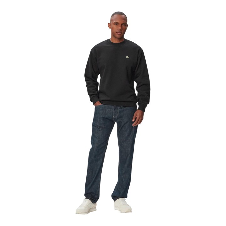 Lacoste sudadera de hombre negra SH8868 vista frontal