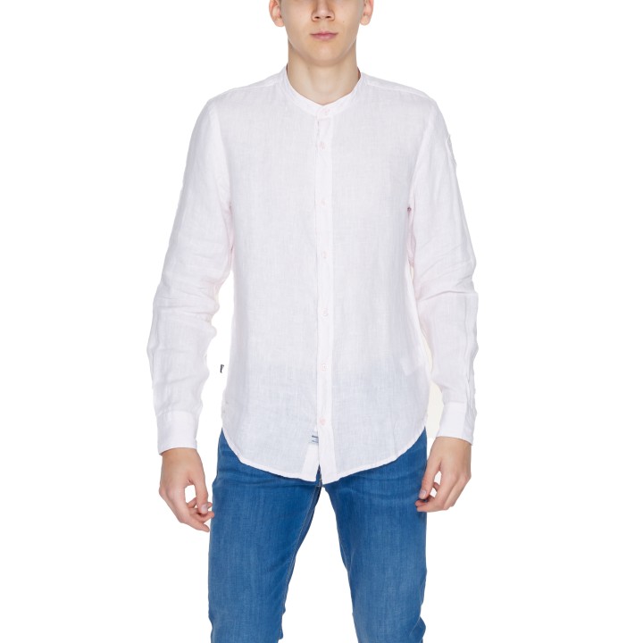 Blauer. camisa de hombre rosa 24SBLUS01031 vista frontal
