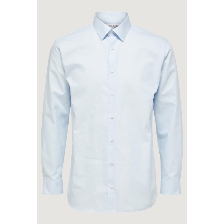 Selected camisa de hombre azul claro 16086754 vista frontal