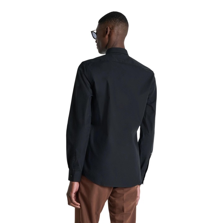 Camisa negra Antony Morato para hombre vista posterior