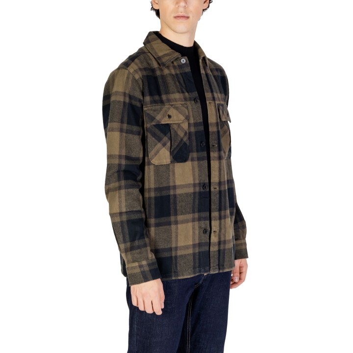 Only & Sons camisa de hombre verde 22030843 vista de tres cuartos