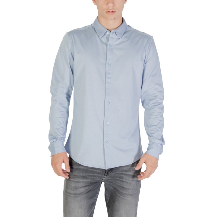 Camisa Only & Sons de hombre azul claro vista frontal