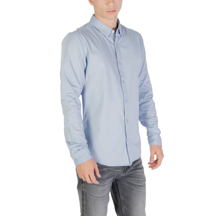 Camisa Only & Sons de hombre azul claro vista de tres cuartos