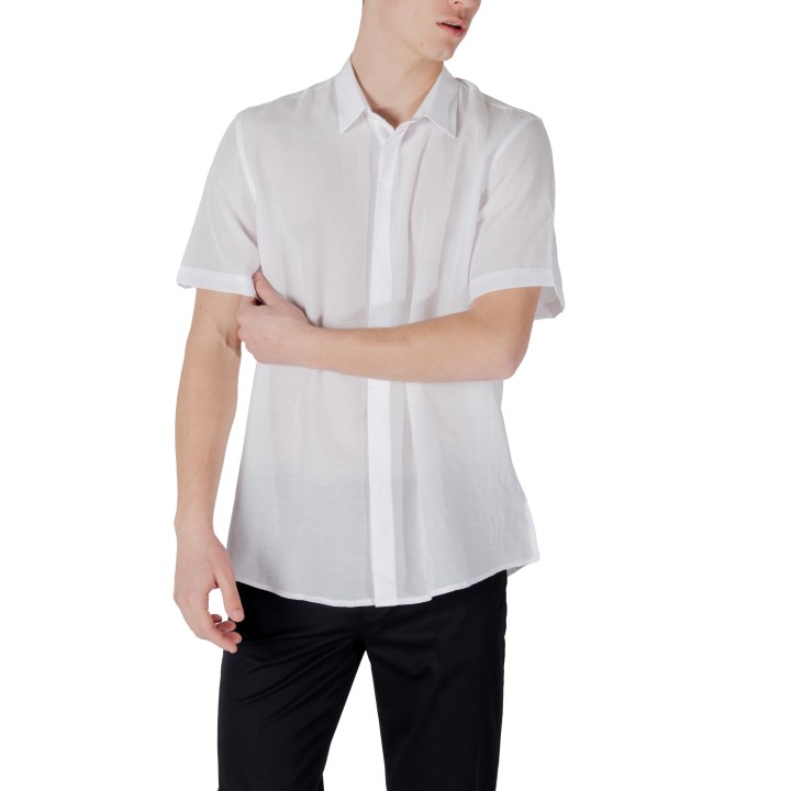 Antony Morato camisa blanca de hombre vista frontal
