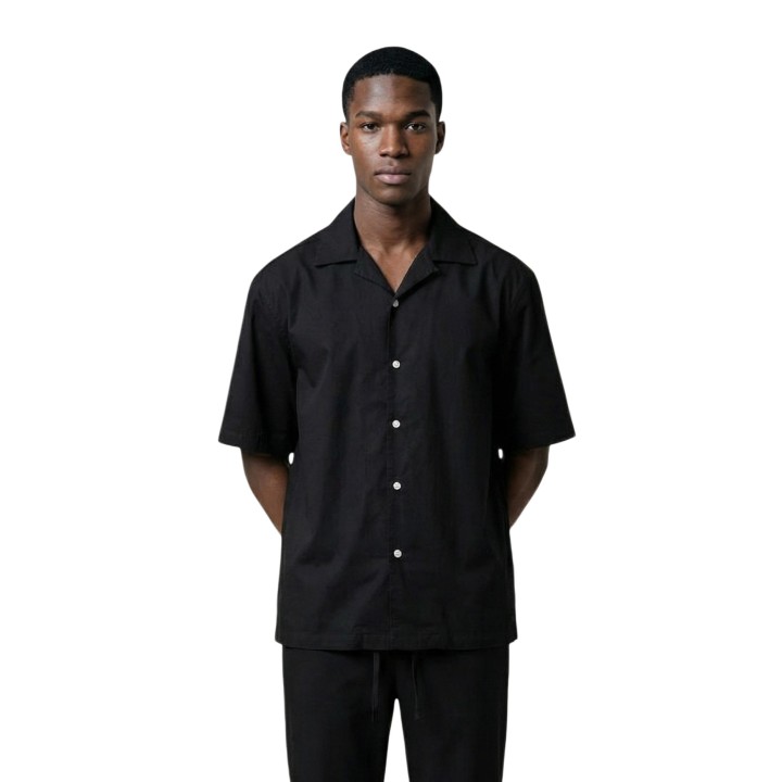 Only & Sons camisa negra de hombre Onsreid Reg 0571 vista frontal