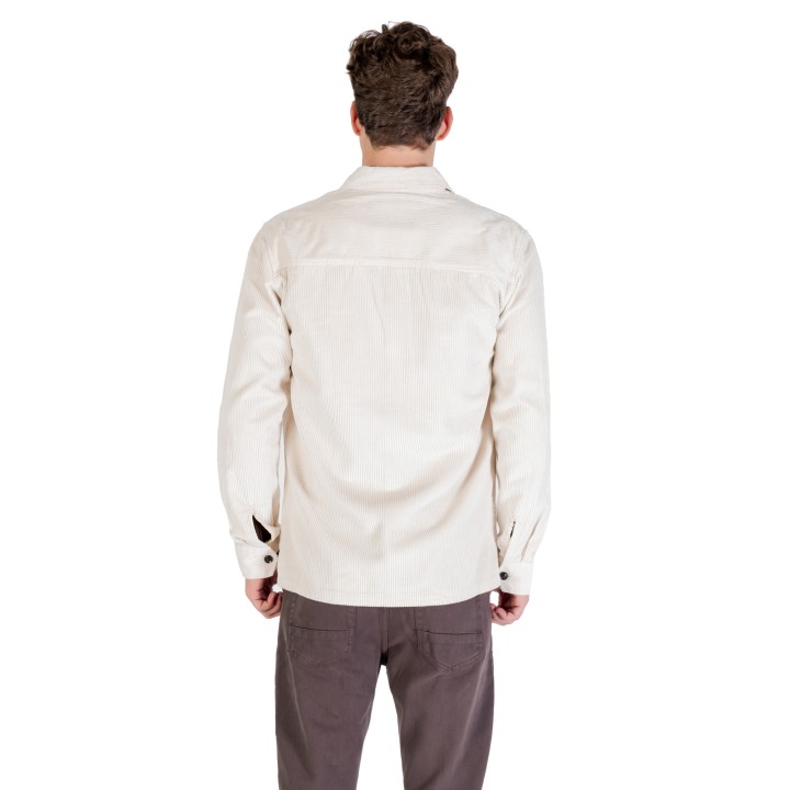Gianni Lupo overshirt de hombre GL7820S color crema vista posterior