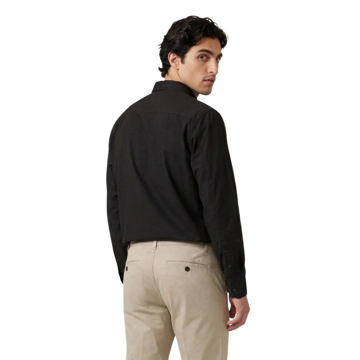 Calvin Klein Jeans camisa negra de hombre LV04RE103G vista posterior