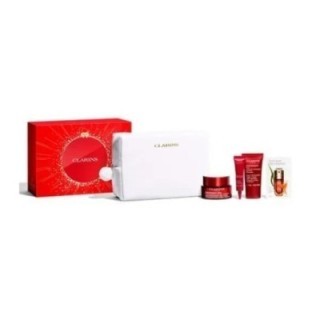 Set facial Clarins rojo con crema multi-intensiva 50 ml para piel normal vista frontal